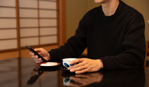お部屋で