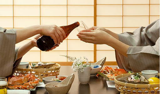 お夕食時に